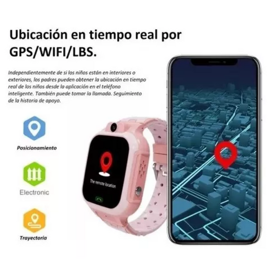 Reloj Inteligente Para Niños GPS Z10