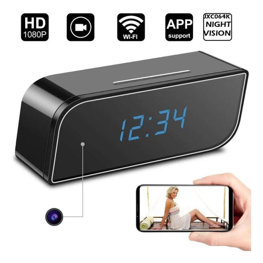 Cámara espía reloj despertador